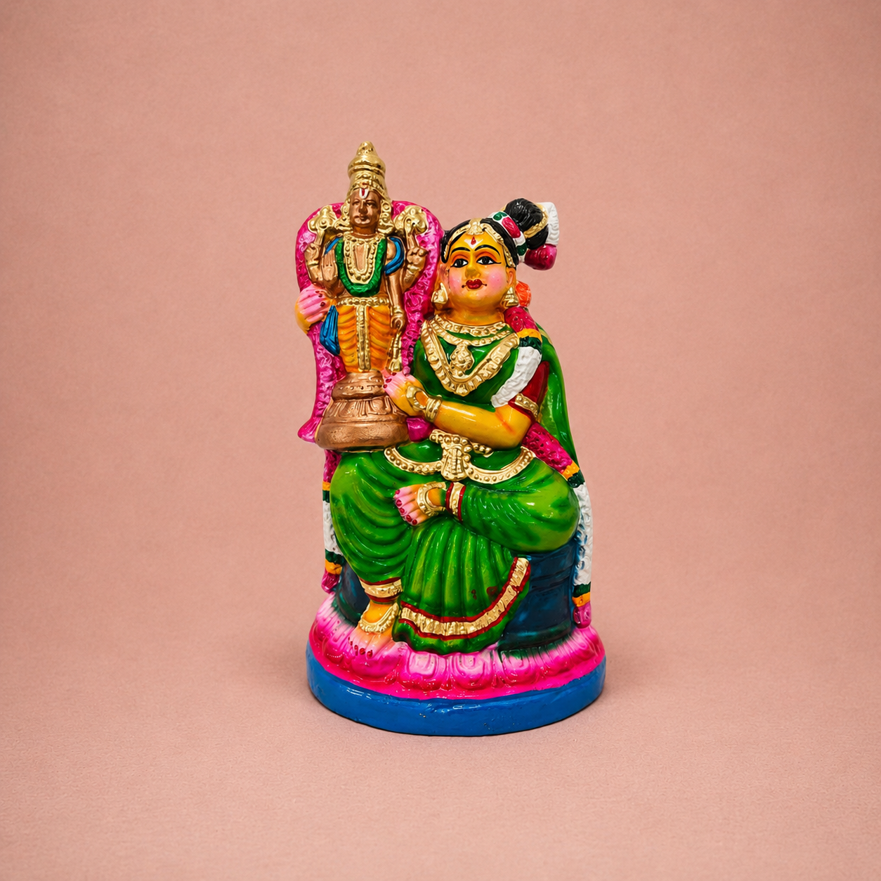 Ramayana: Lankini and Hanuman ? Clay ? 12 Inches