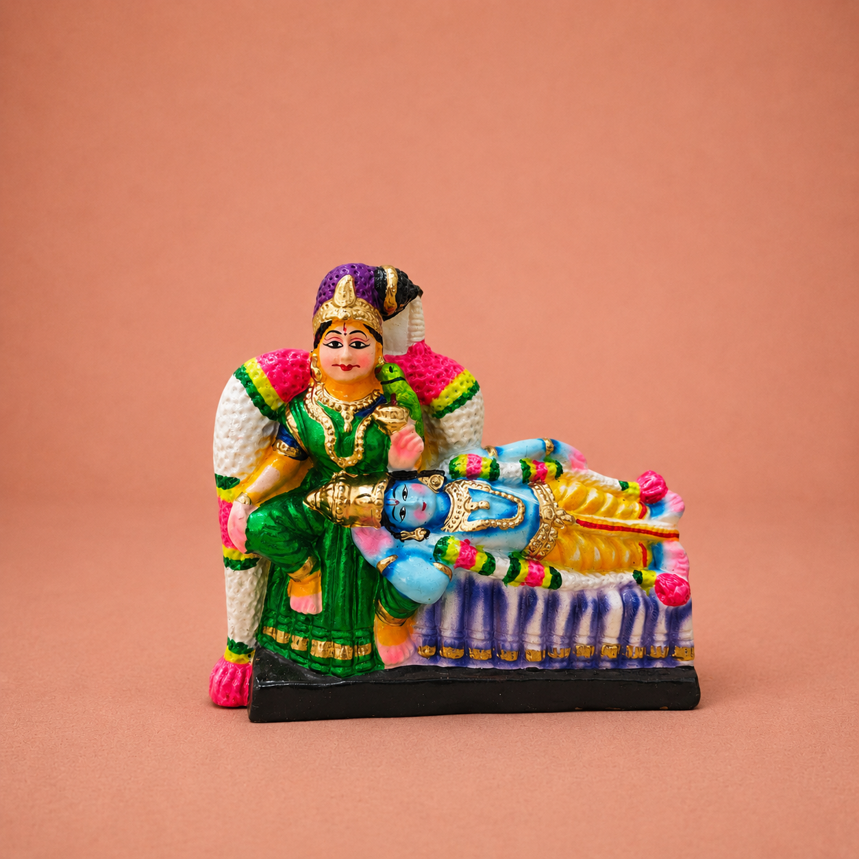 Ramayana: Lankini and Hanuman ? Clay ? 12 Inches