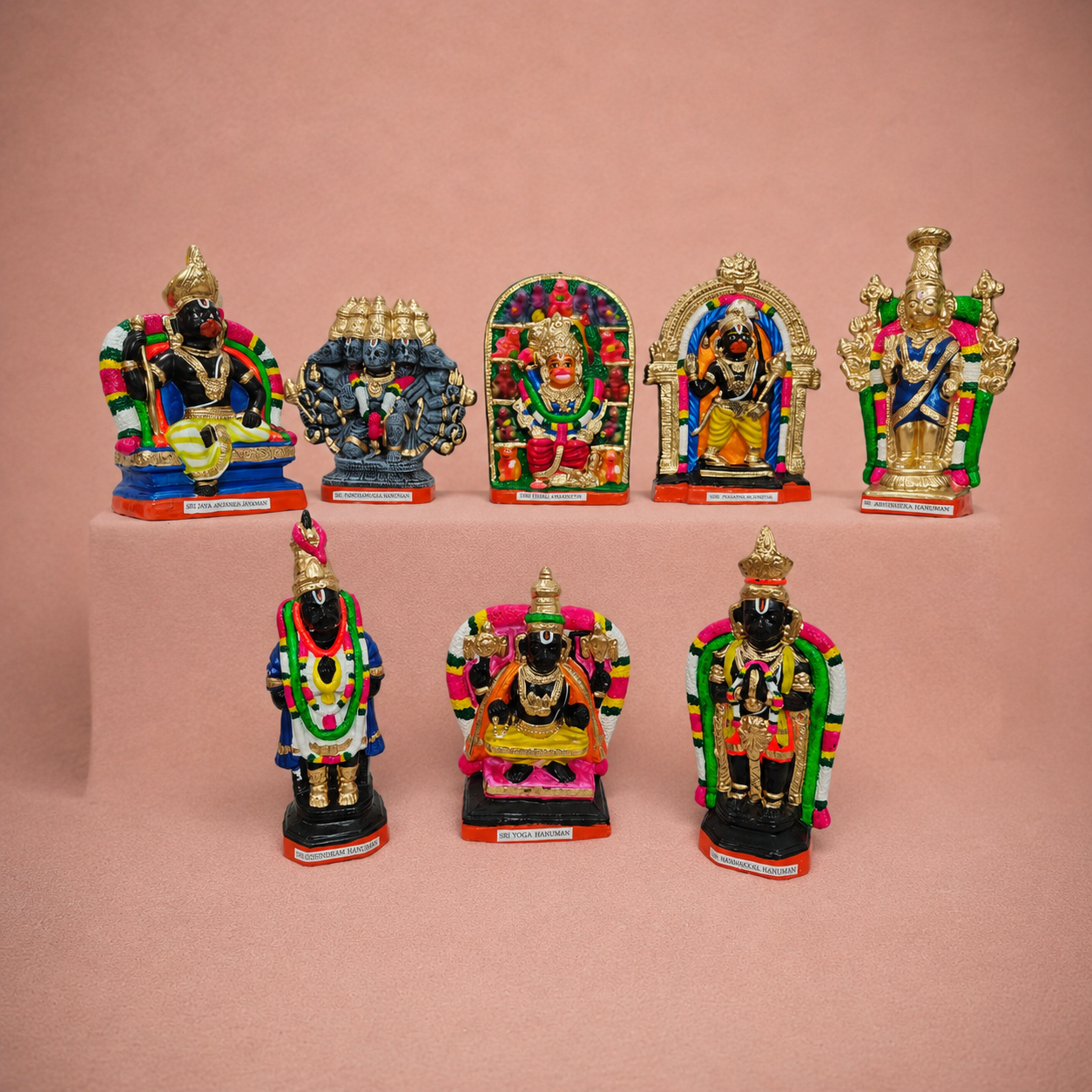 Ramayana: Lankini and Hanuman ? Clay ? 12 Inches