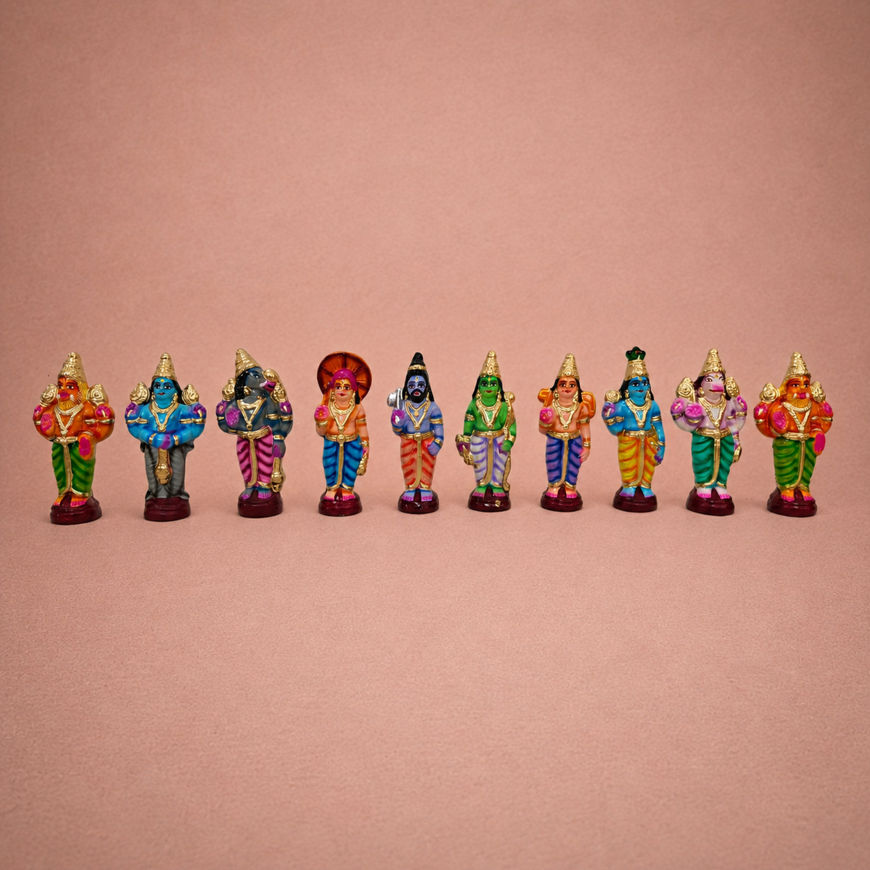 Ramayana: Lankini and Hanuman ? Clay ? 12 Inches