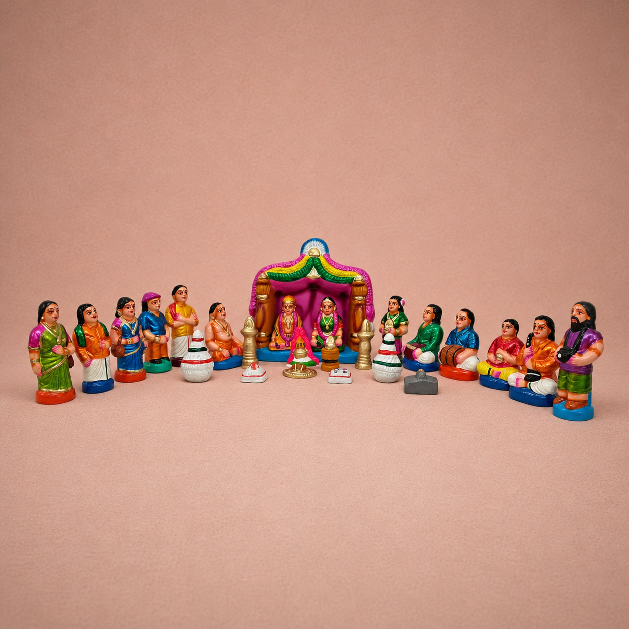 Ramayana: Lankini and Hanuman ? Clay ? 12 Inches