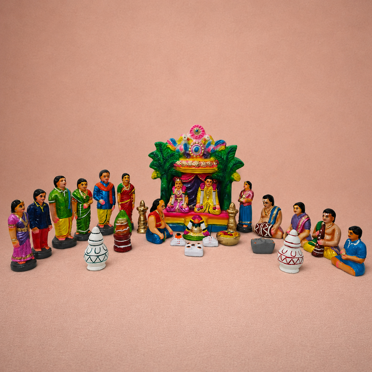 Ramayana: Lankini and Hanuman ? Clay ? 12 Inches