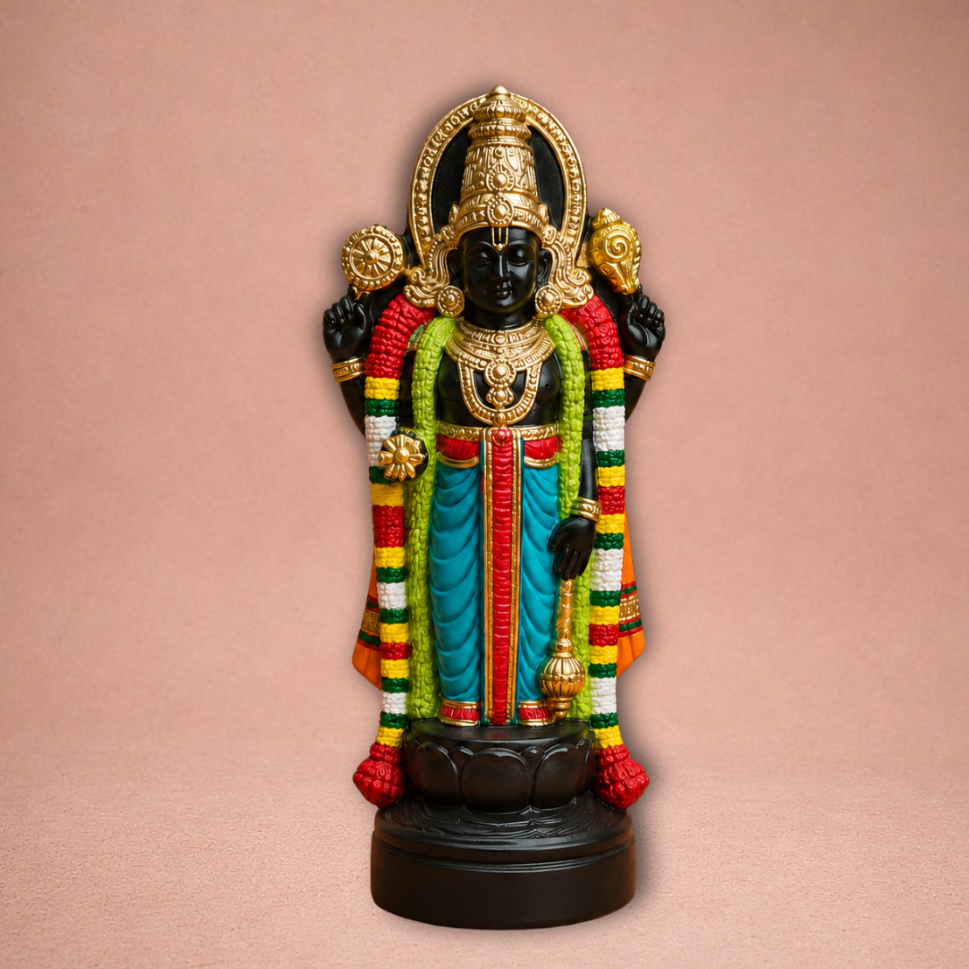 Ramayana: Rama giving ring to Hanuman ? Clay ? 10 Inches