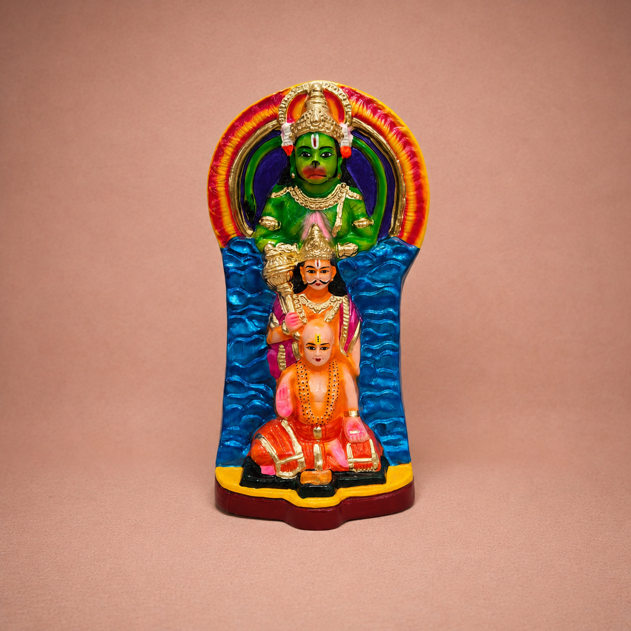 Ramayana: Lankini and Hanuman ? Clay ? 12 Inches