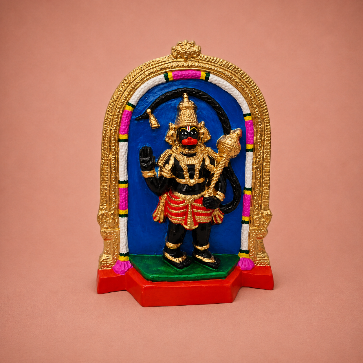 Ramayana: Lankini and Hanuman ? Clay ? 12 Inches