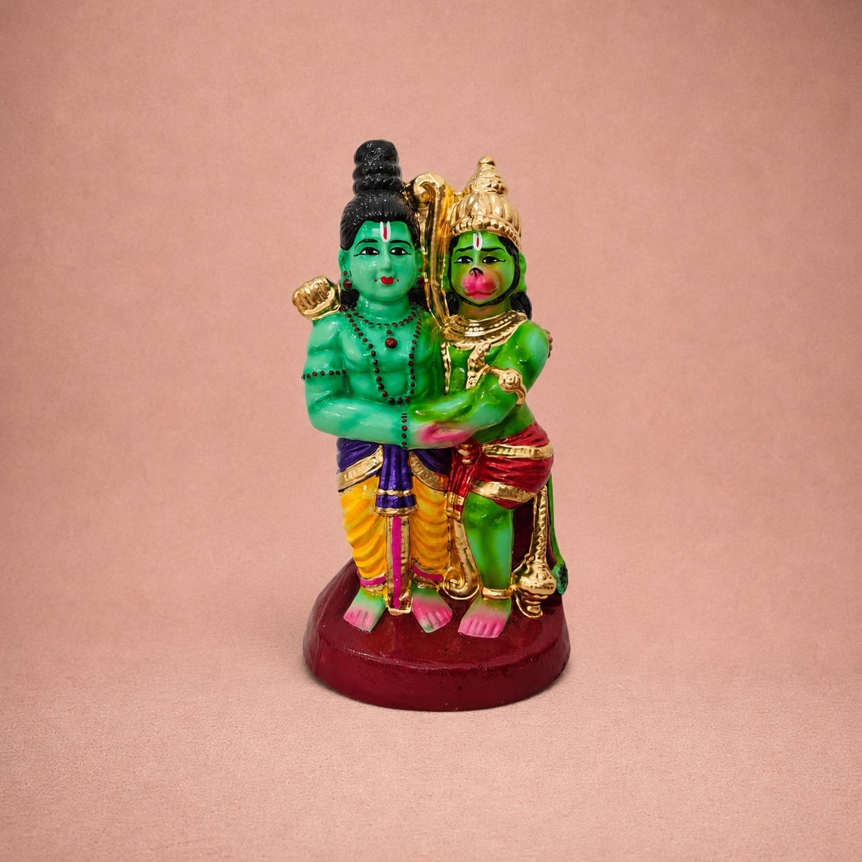 Ramayana: Lankini and Hanuman ? Clay ? 12 Inches