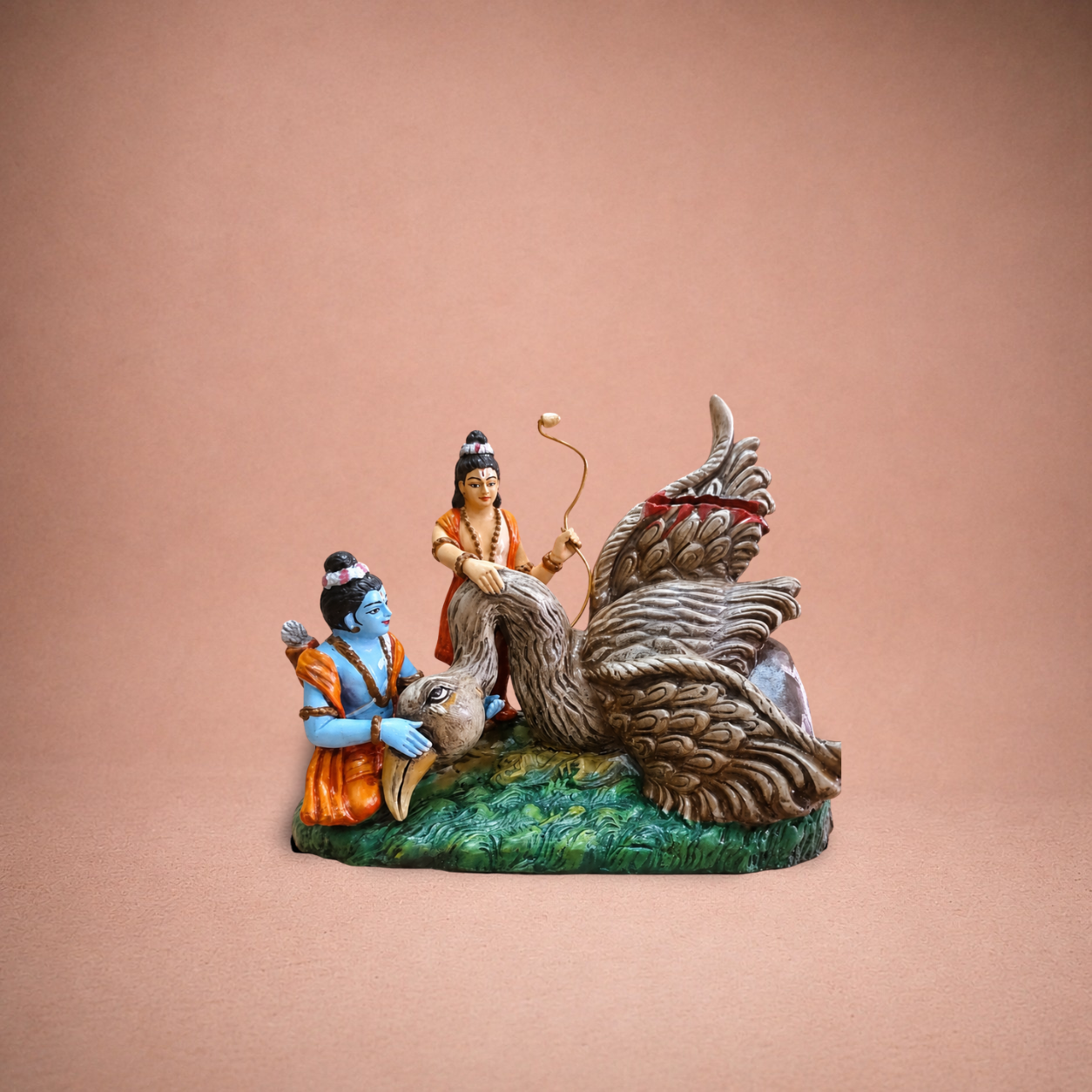 Ramayana: Jatayu Moksha (The Liberation of Jatayu) ? Clay ? 10 Inches