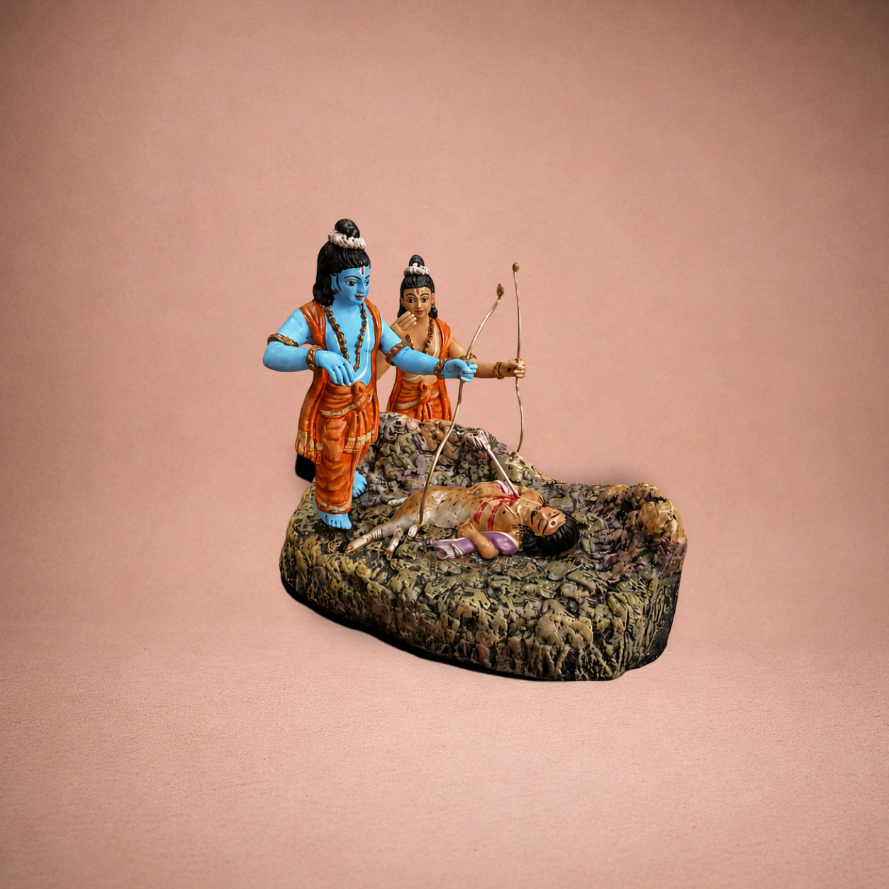 Ramayana: Maricha Vadham (The Slaying of the Golden Deer) ? Clay ? 8 Inches