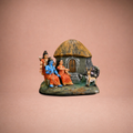 Ramayana: Panchavati Ashram and the Golden Deer (Maricha) ? Clay ? 10 Inches