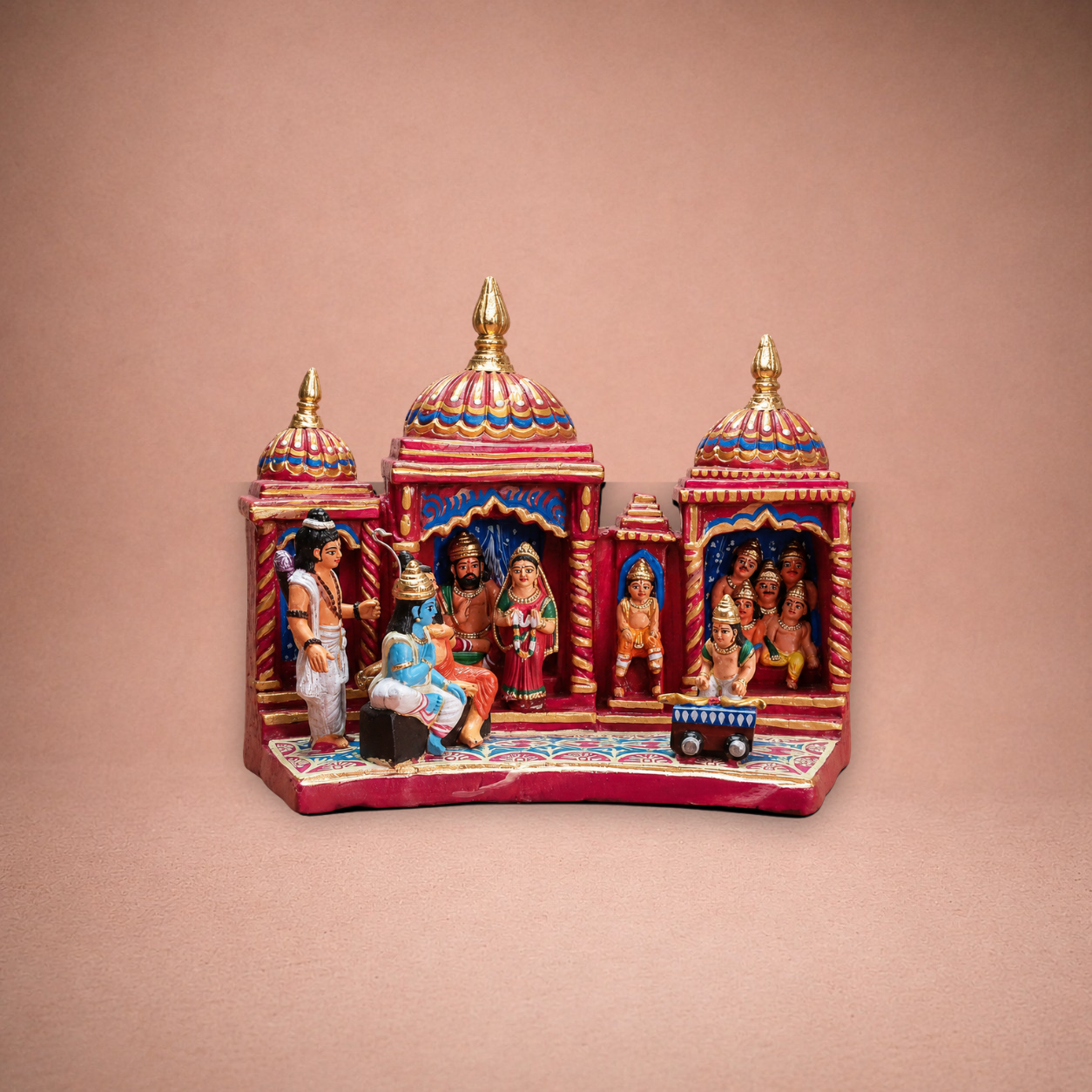 Ramayana: Sita Swayamvaram (Rama Breaking Shiva's Bow) ? Clay ? 12 Inches