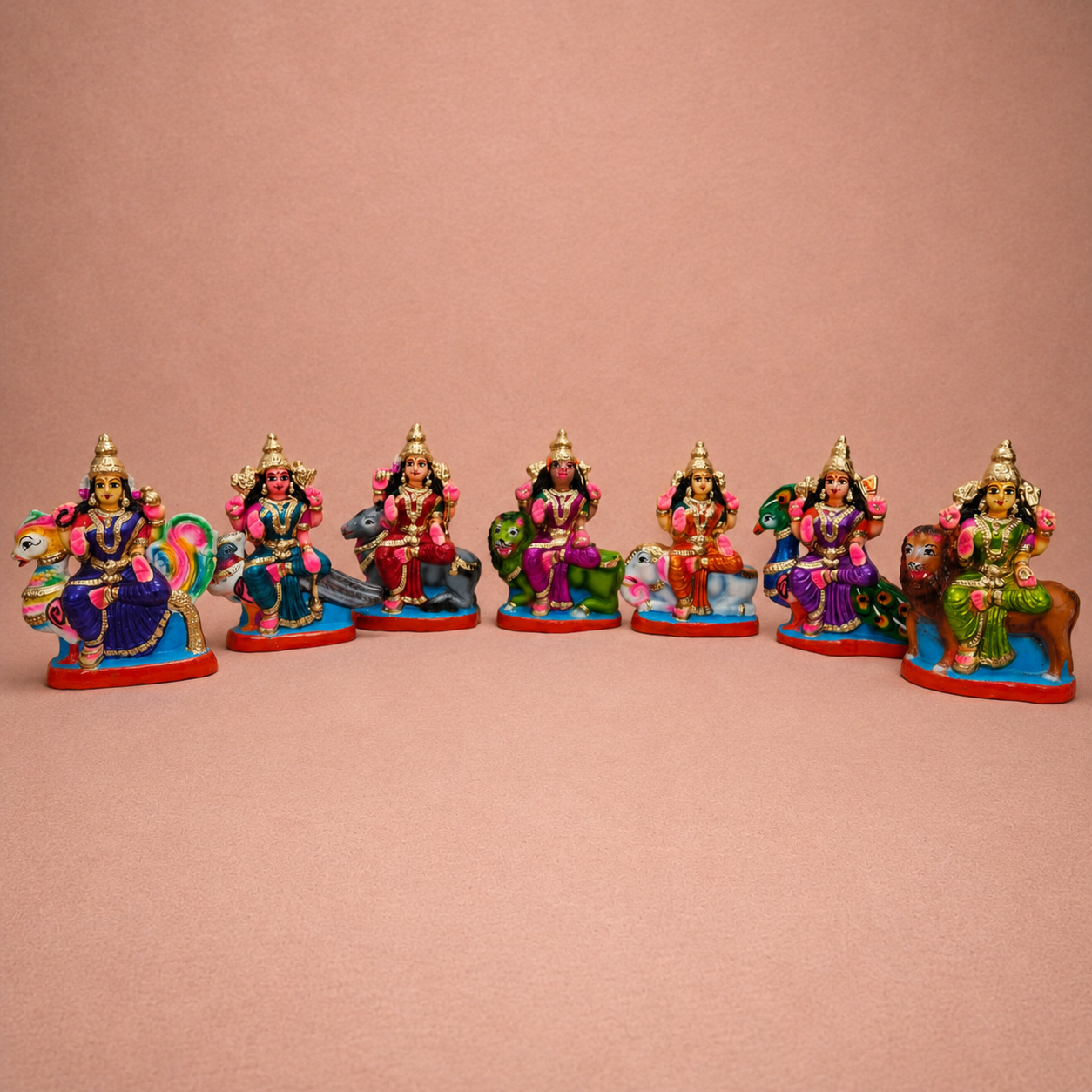 Ramayana: Lankini and Hanuman ? Clay ? 12 Inches