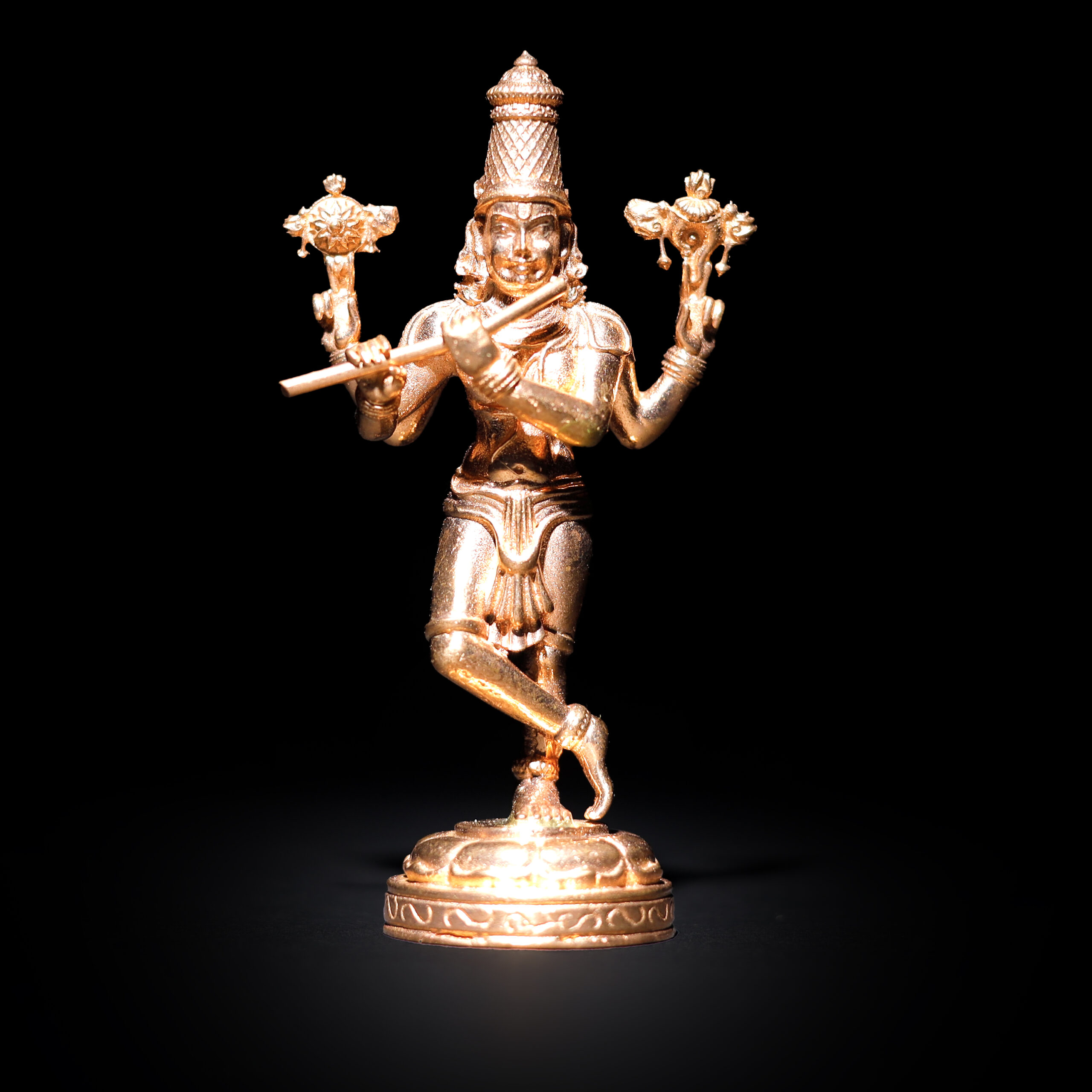 Chaturbhuja -  Four armed Krishna