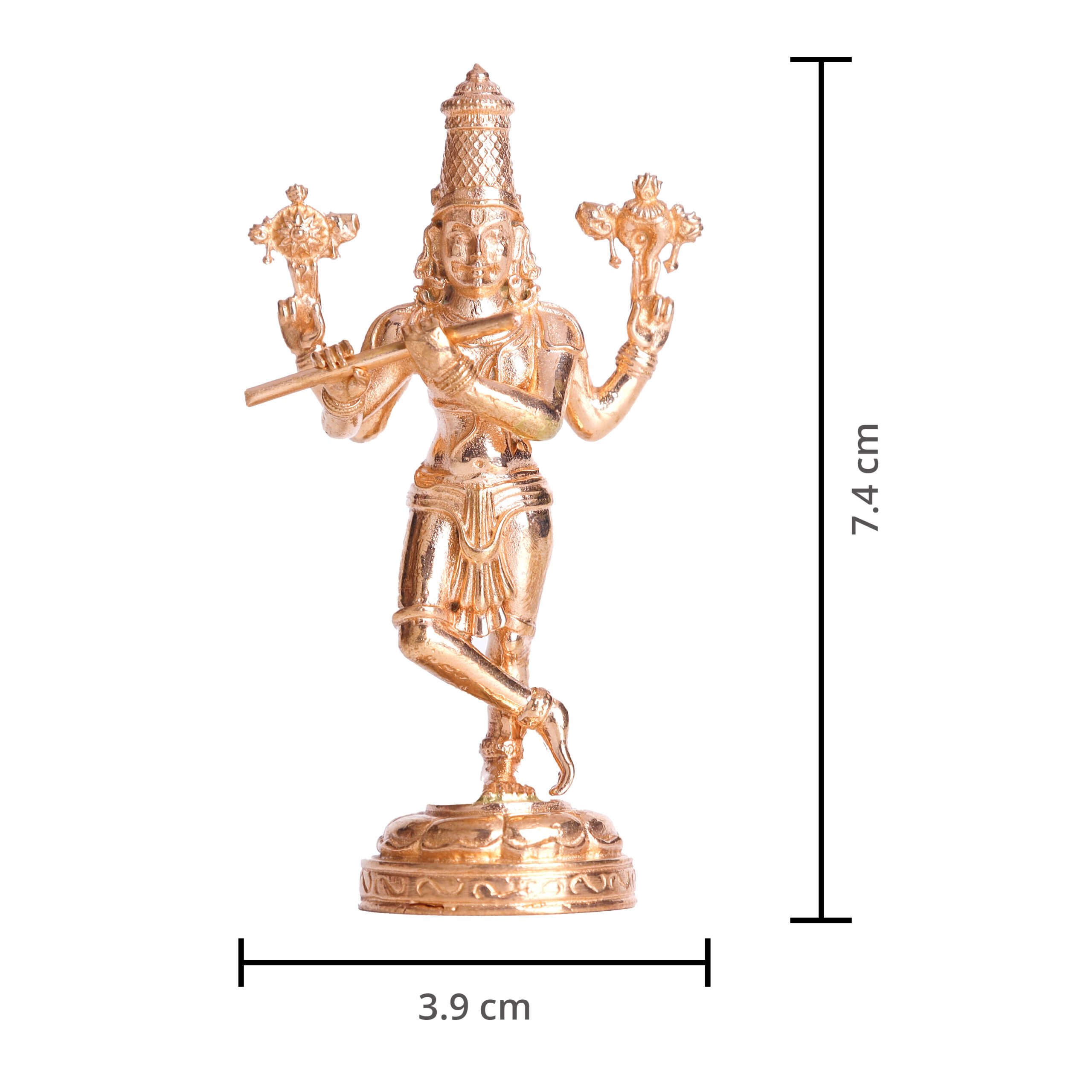 Chaturbhuja -  Four armed Krishna